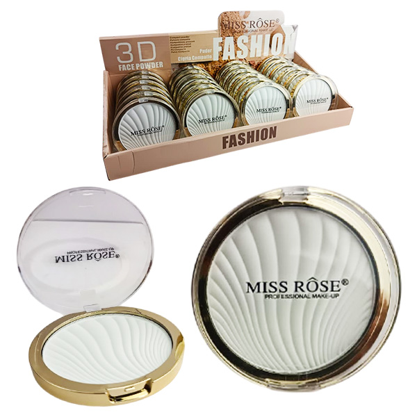 Polvo compacto Fashion 3D - Miss Rose